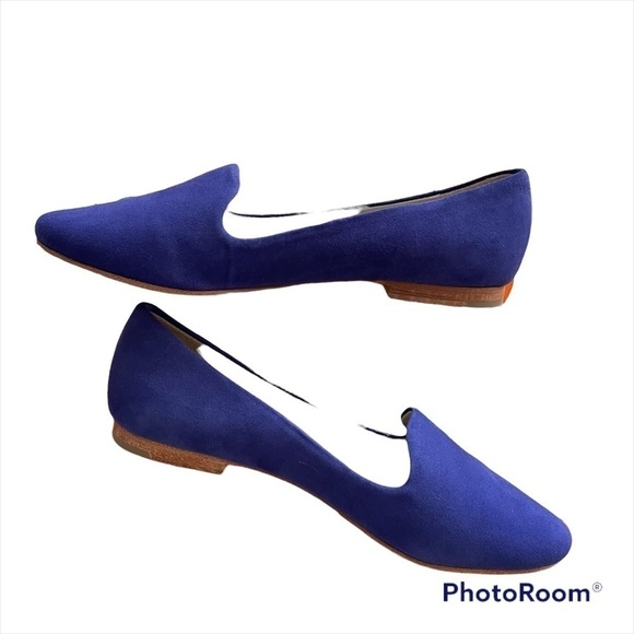 Boden Violet Blue Suede Flats Loafers • Size 5 - Picture 3 of 7